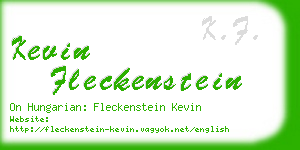 kevin fleckenstein business card